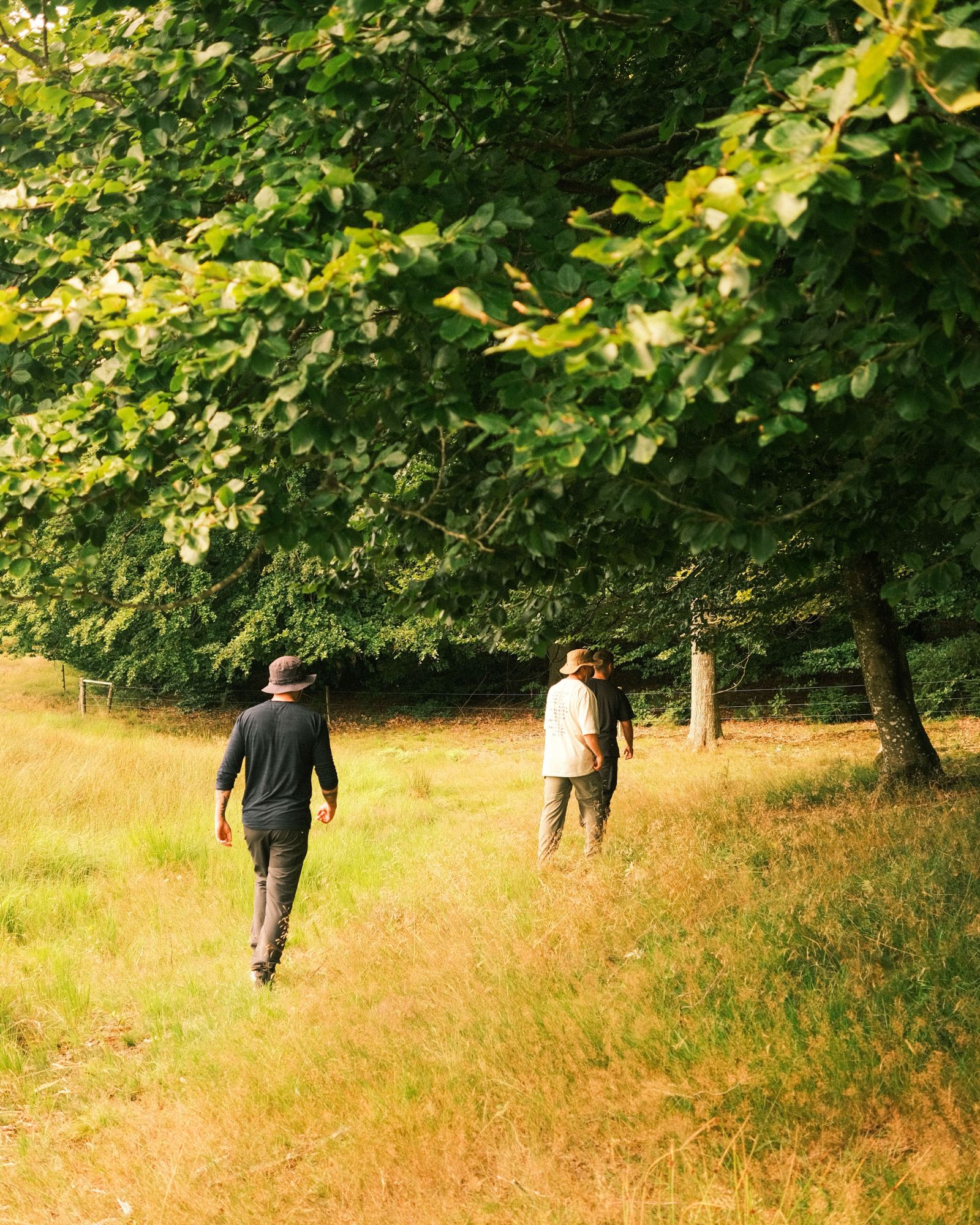 Team walking a project site together
